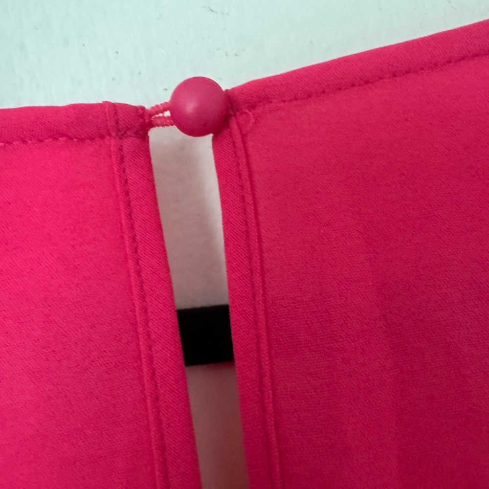 Pink Ruffled Cocktail Dress - Picture 7 of 9
